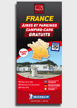 Carte France des Aires et Parkings camping-cars Gratuits